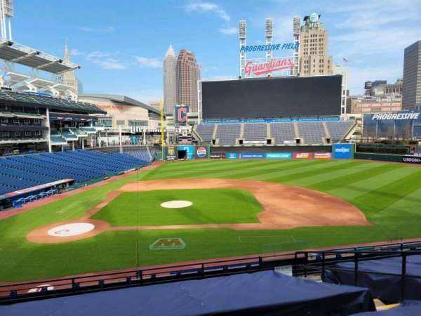 Progressive Field, section: 346, row: h, seat: 5