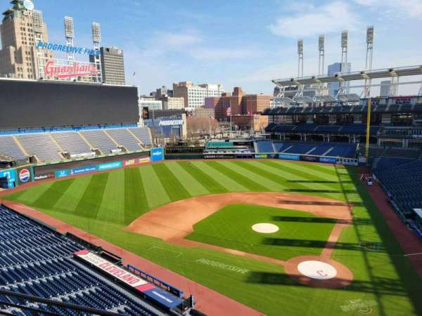 Progressive Field, section: 457, row: c, seat: 9