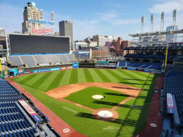 Progressive Field, section: 455, row: c, seat: 10
