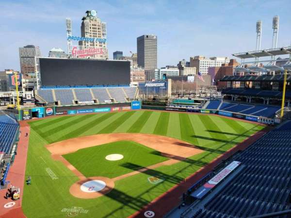 Progressive Field, section: 452, row: c, seat: 12