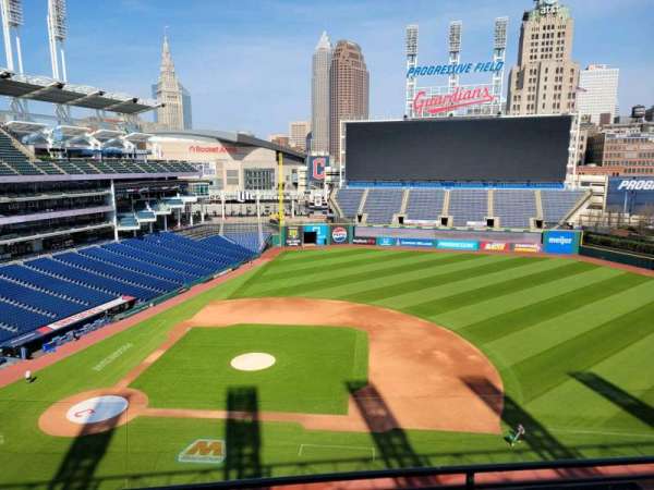Progressive Field, section: 444, row: c, seat: 5