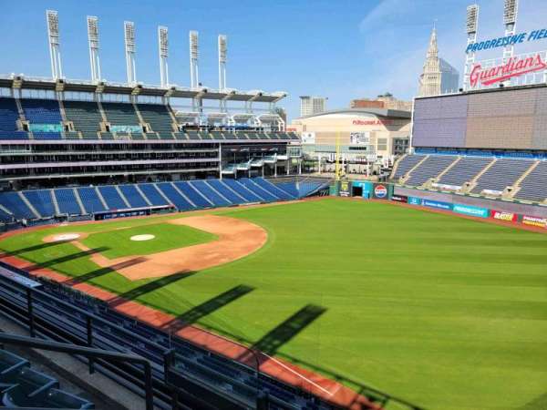 Progressive Field, section: 424, row: c, seat: 5
