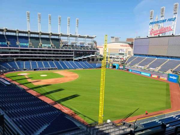 Progressive Field, section: 419, row: c, seat: 4