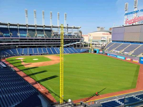 Progressive Field, section: 417, row: c, seat: 5