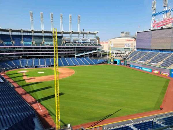 Progressive Field, section: 416, row: c, seat: 5