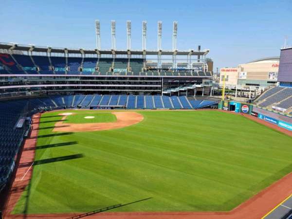 Progressive Field, section: 411, row: c, seat: 5