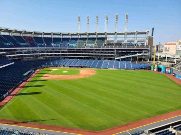 Progressive Field, section: 407, row: c, seat: 5