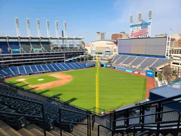 Progressive Field, section: 519, row: p, seat: 6