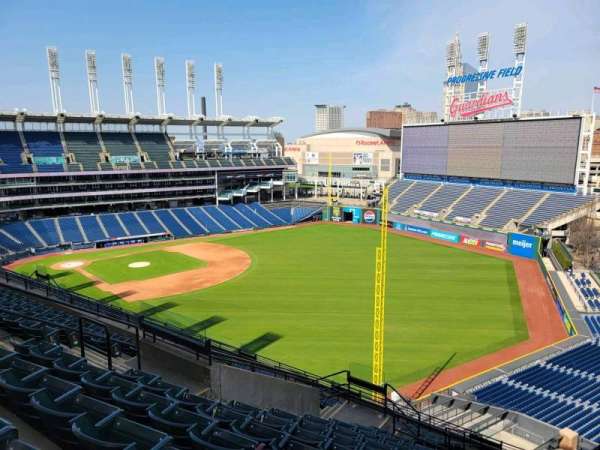 Progressive Field, section: 520, row: m, seat: 12