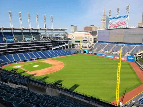 Progressive Field, section: 523, row: m, seat: 12