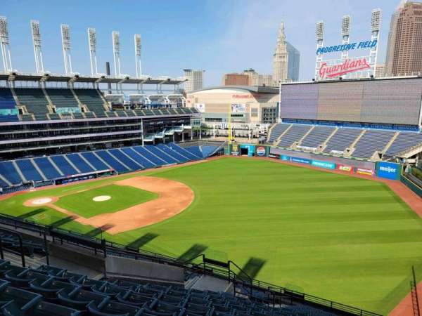 Progressive Field, section: 525, row: m, seat: 13