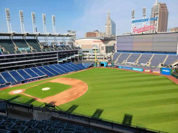 Progressive Field, section: 528, row: m, seat: 12