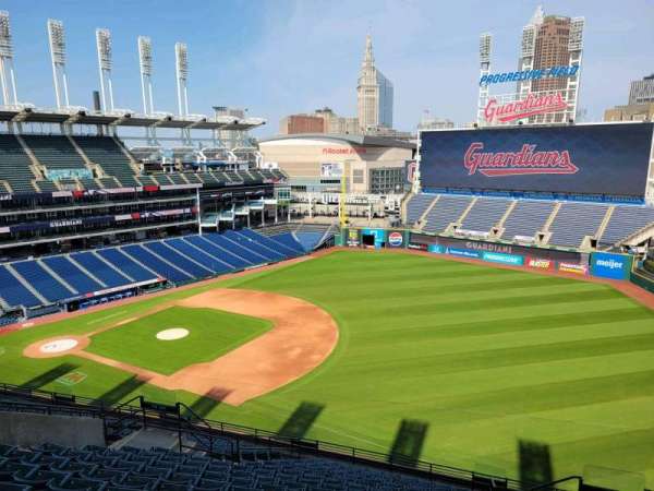 Progressive Field, section: 529, row: m, seat: 10