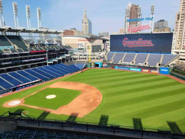 Progressive Field, section: 533, row: m, seat: 12