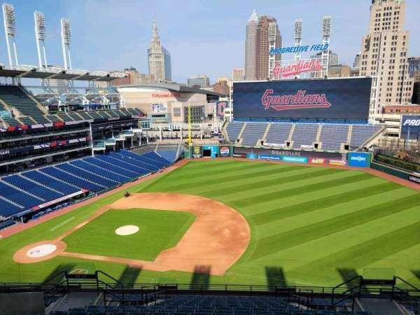 Progressive Field, section: 537, row: m, seat: 12