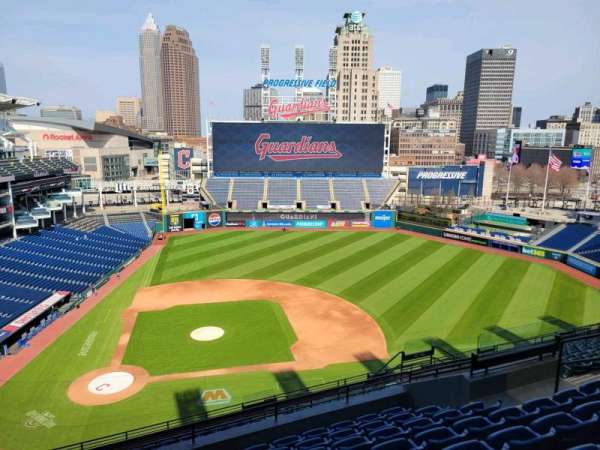 Progressive Field, section: 548, row: m, seat: 12