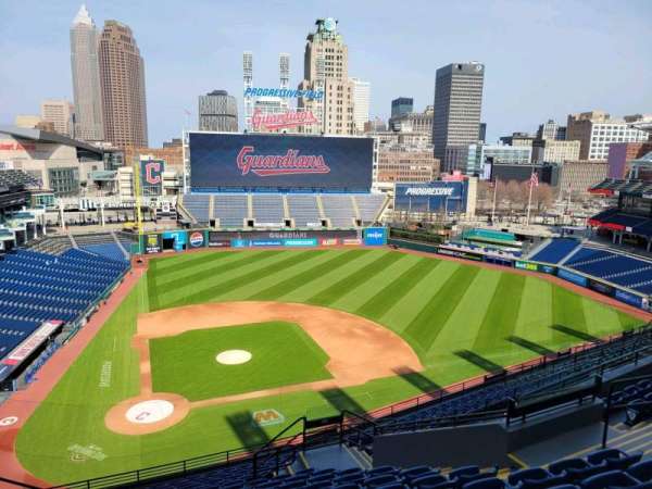 Progressive Field, section: 550, row: m, seat: 12