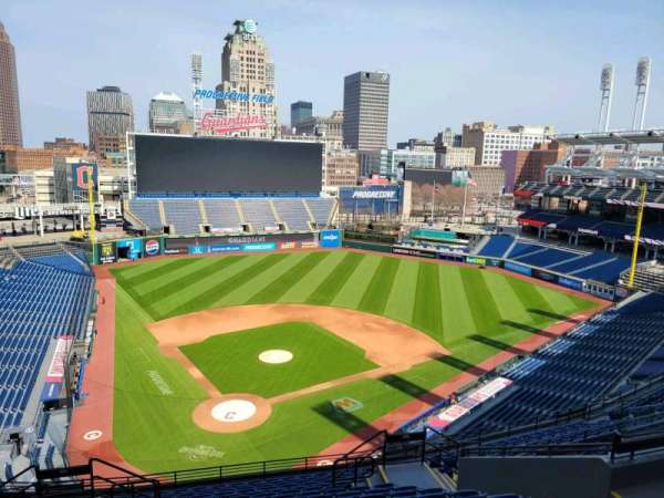 Progressive Field, section: 552, row: m, seat: 12