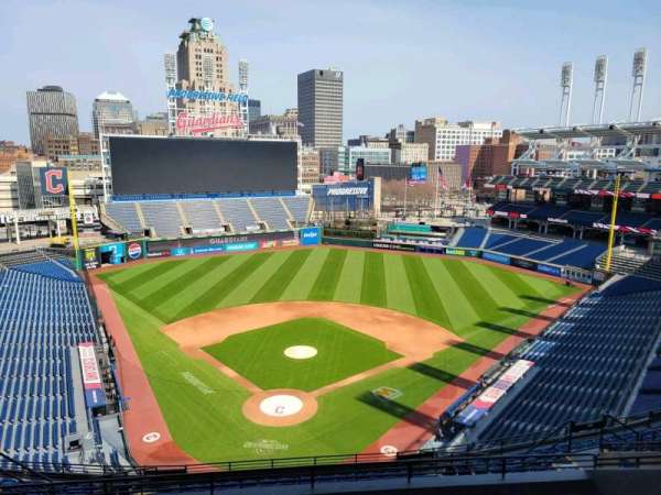 Progressive Field, section: 553, row: m, seat: 12