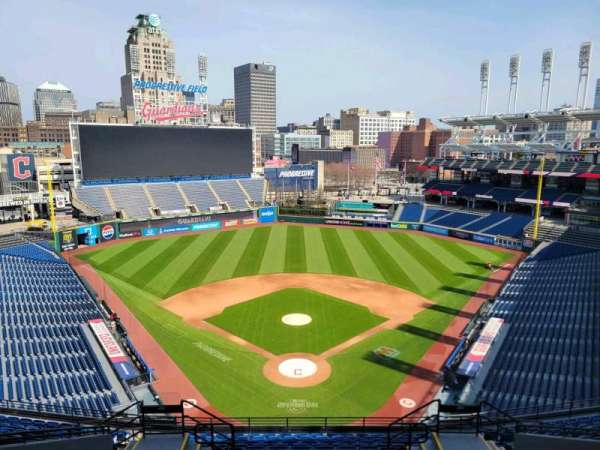 Progressive Field, section: 554, row: m, seat: 12