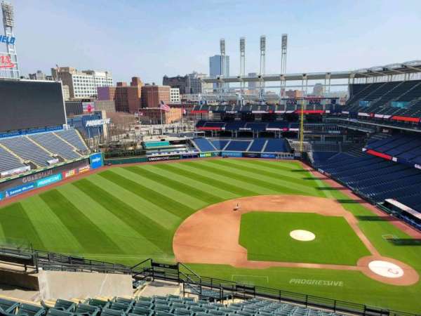Progressive Field, section: 561, row: m, seat: 12