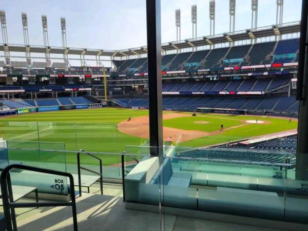 Progressive Field, section: north coast social, row: box 6