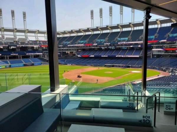 Progressive Field, section: north coast social, row: box 12