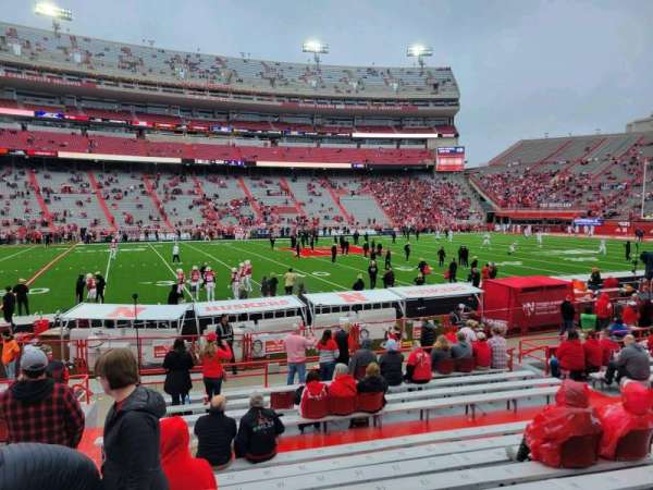 Memorial Stadium, Lincoln, section: 28, row: 10, seat: 18