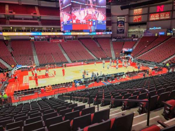 Pinnacle Bank Arena, section: 108, row: 25, seat: 4