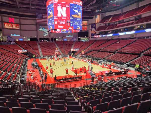 Pinnacle Bank Arena, section: 113, row: 18, seat: 10