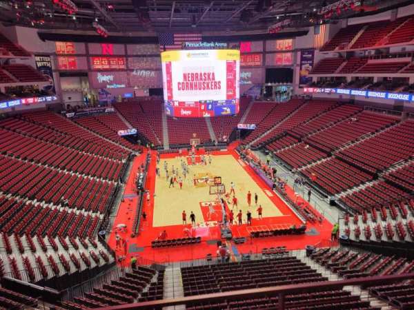 Pinnacle Bank Arena, section: 212, row: 2, seat: 10
