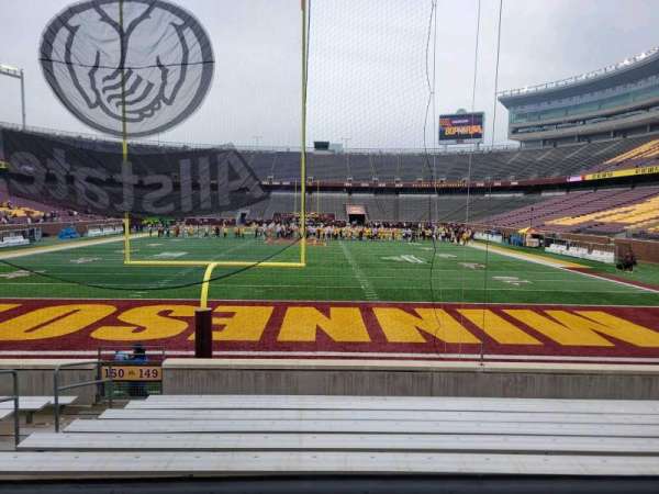 Huntington Bank Stadium, section: 149, row: 10, seat: 19