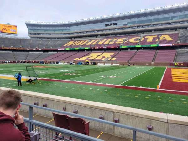 Huntington Bank Stadium, section: 107, row: 5, seat: 3