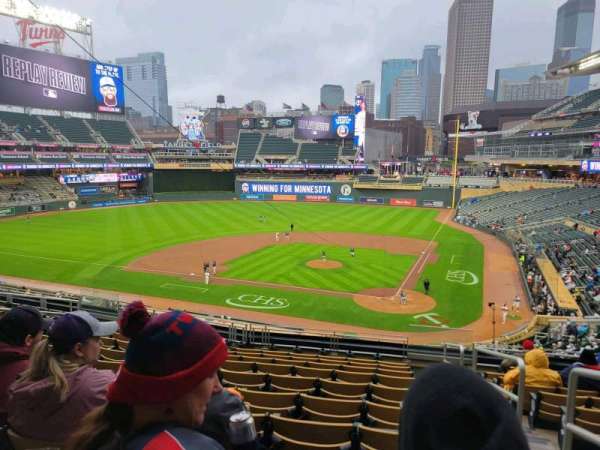 Target Field, section: L, row: 10, seat: 1