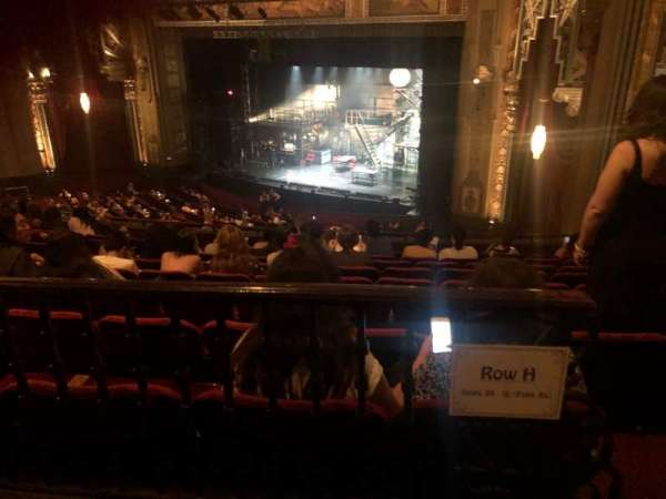 Hollywood Pantages Theatre, section: Mezzanine R, row: H, seat: 20
