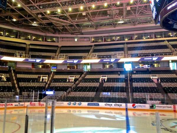 SAP Center, section: 102, row: 03, seat: 03