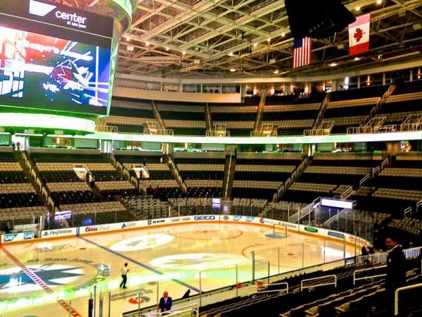 SAP Center, section: 102, row: 21, seat: 02