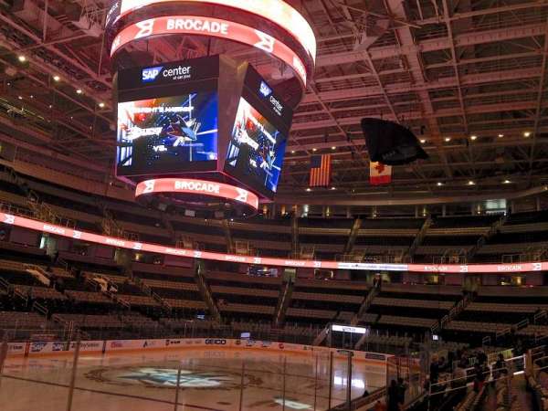 SAP Center, section: 104, row: 06, seat: 14