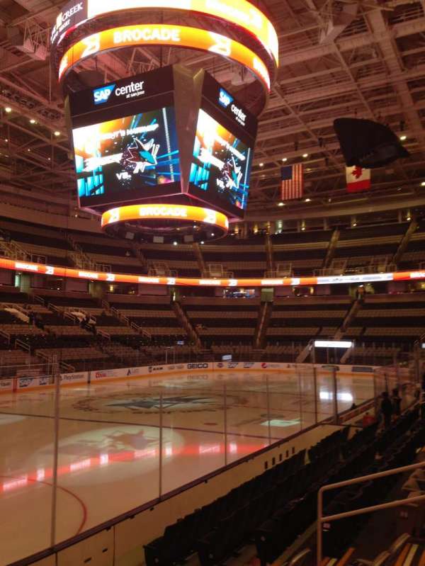 SAP Center, section: 104, row: 06, seat: 14