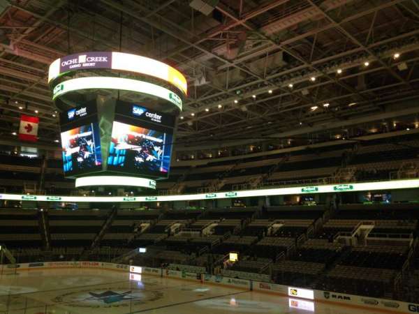 SAP Center, section: 112, row: 16, seat: 03