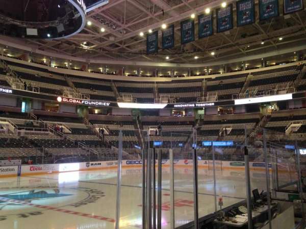 SAP Center, section: 116, row: 04, seat: 01