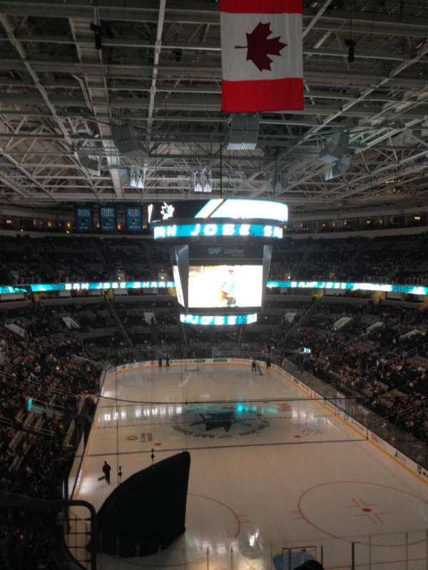 SAP Center, section: 223, row: 06, seat: 07