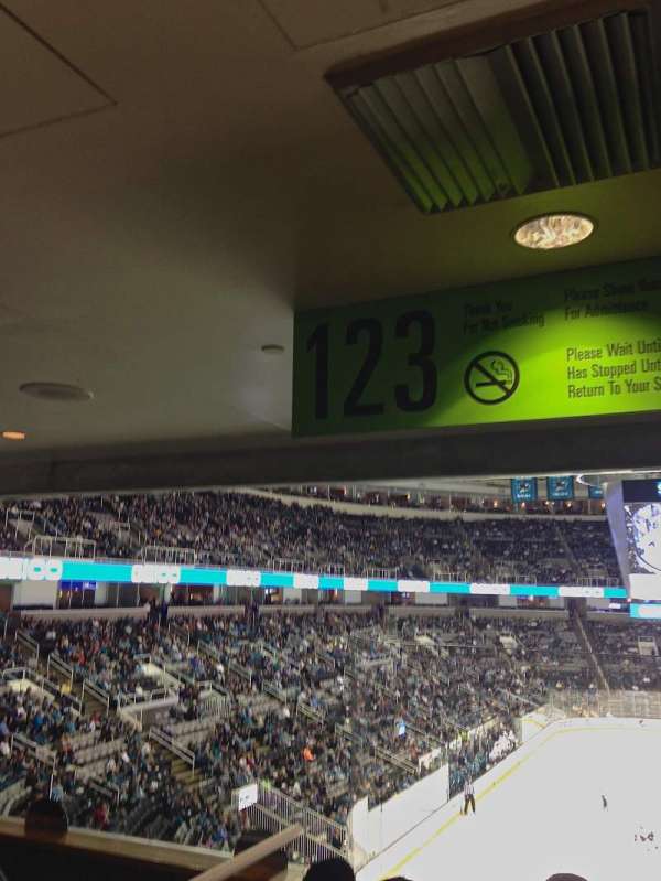 SAP Center, section: 123