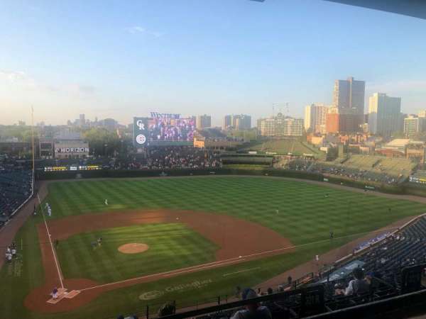 Wrigley Field, section: 421R, row: 1, seat: 13