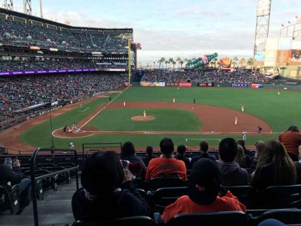 Oracle Park, section: 209, row: H, seat: 16