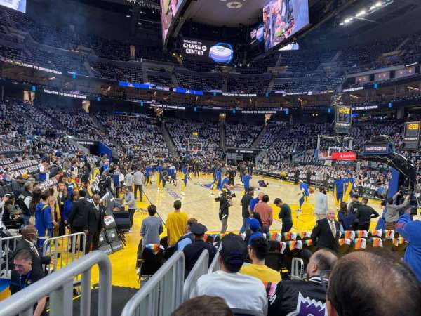 Chase Center, section: 123, row: 2, seat: 2