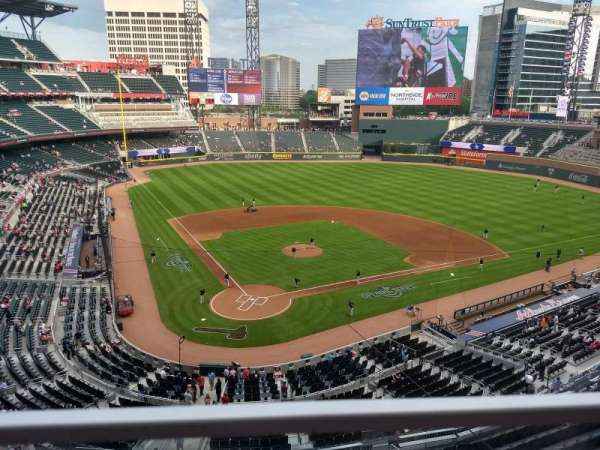 Truist Park, section: 324, row: 1, seat: 19