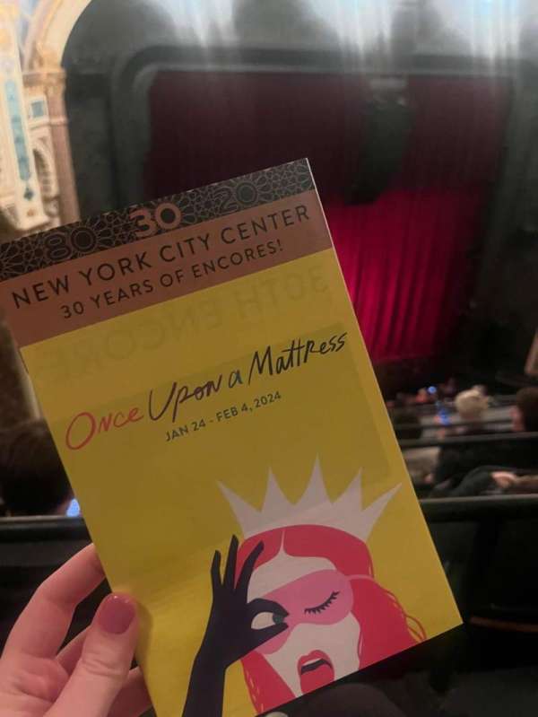 Mainstage at the New York City Center, section: Balcony, row: D, seat: 112