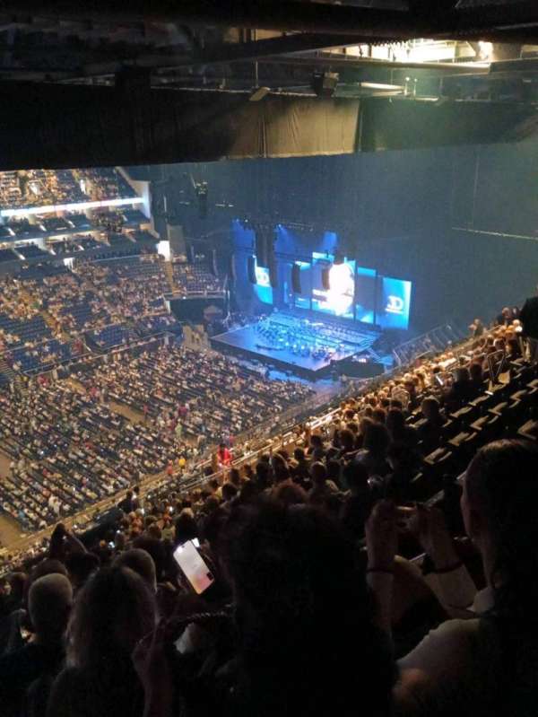 The O2, London, section: 417, row: u, seat: 859