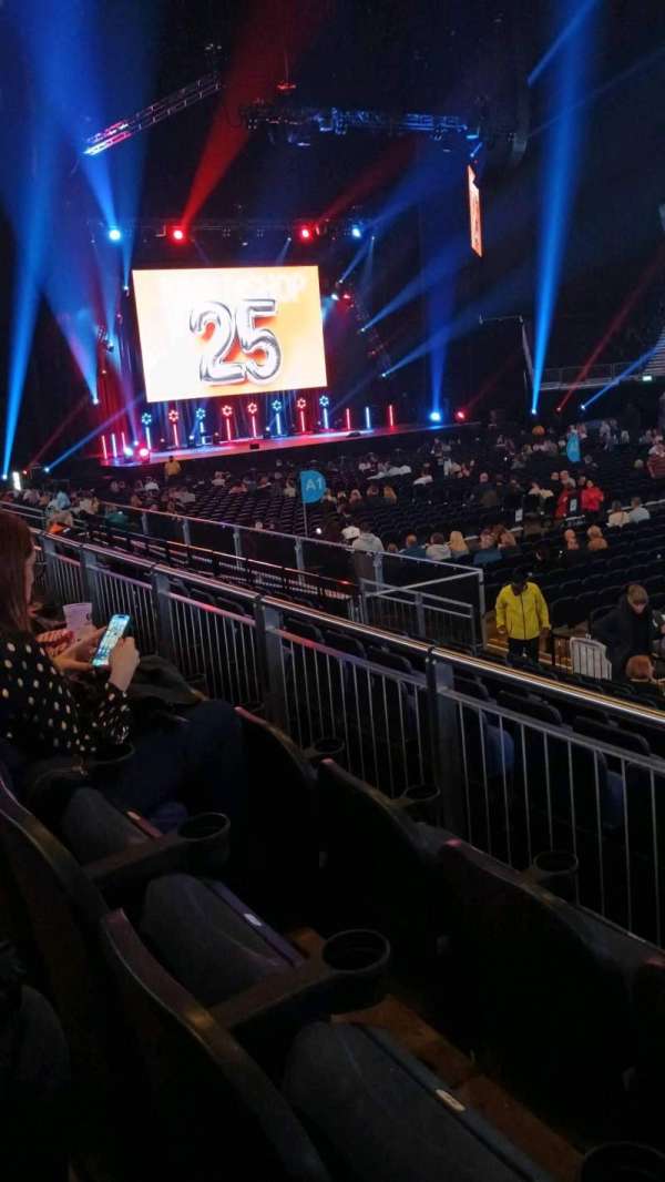 The O2, London, section: 102, row: k, seat: 86